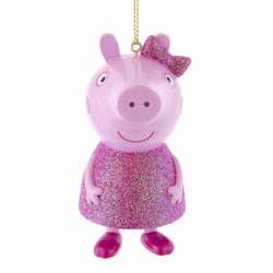 Thumbnail Peppa Pig In Pink Glitter Dress Ornament