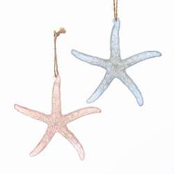 Item 103996 Starfish With Glitter Ornament