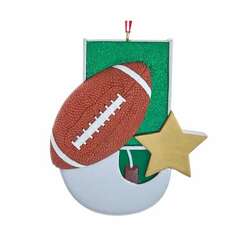 Item 104058 Football With Star Ornament