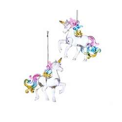 Item 104120 Pastel Unicorn Ornament
