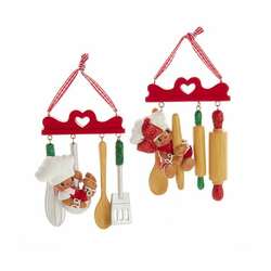 Item 104177 Gingerbread Boy/Girl With Kitchen Utensils Ornament