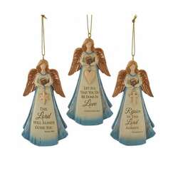 Item 104223 thumbnail Angel With Inspirational Message Ornament
