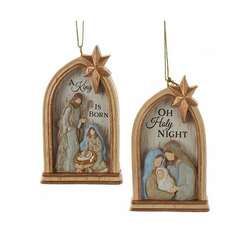Item 104233 thumbnail Window Arch Shape Nativity Ornament