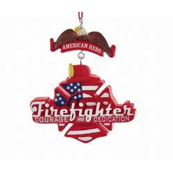 Item 104289 American Hero Firefighter Ornament