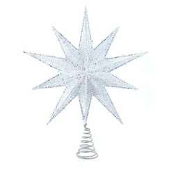 Item 104314 Un-Lit Silver Bethlehem Star Treetop