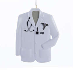 Thumbnail Doctor's Coat With Stethoscope Ornament