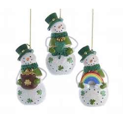 Item 104754 Irish Snowman Ornament