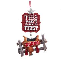 Thumbnail Rodeo Word Sign Ornament