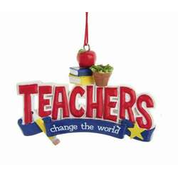 Thumbnail Teachers Wording Ornament