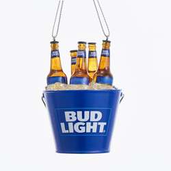 Item 104973 thumbnail Bud Light Beer Bottles In Bucket Cooler Ornament