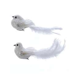 Item 105293 White Bird Clip-on Ornament