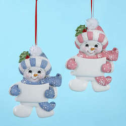 Item 105319 Baby's First Christmas Snowman Ornament