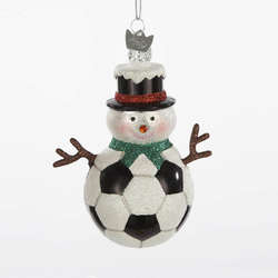 Thumbnail Noble Gems Soccer Snowman Ornament