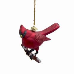 Item 106381 Noble Gems Cardinal On Branch Ornament