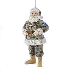 Thumbnail Camouflage Military Santa Ornament
