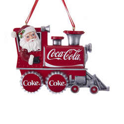 Item 106723 thumbnail Santa On Coke Train Ornament