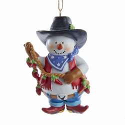 Item 106899 Cowboy Snowman Ornament