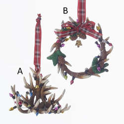 Item 106994 thumbnail Deer Antlers Chandelier/Wreath Ornament
