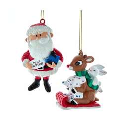Item 107105 thumbnail Santa/Rudolph Misfit Toys Blow Mold Ornament
