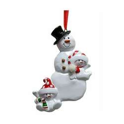 Item 107116 Snowman Build Snowman Family Ornament