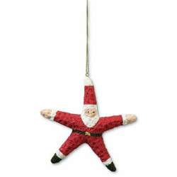 Thumbnail Santa Starfish Ornament