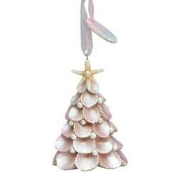 Item 108207 White Shell Tree Ornament