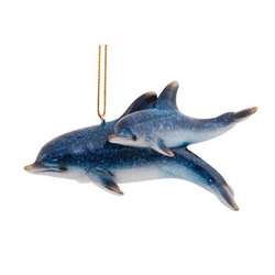 Item 108256 Dolphin With Baby Ornament