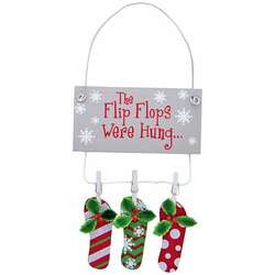 Item 108376 The Flip Flops Were Hung Sign Ornament - Myrtle Beach