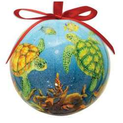 Item 108677 Sea Turtle Reef Ball Ornament - Outer Banks