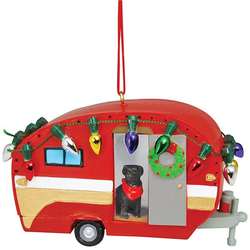 Thumbnail Camper With Dog Ornament