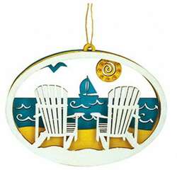 Thumbnail Outer Banks Adirondack Chairs Ornament