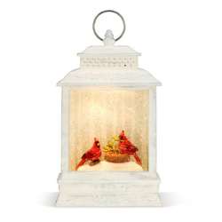Item 112061 Lit Musical Cardinal Lantern