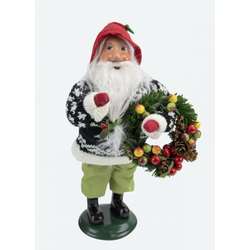 Item 113561 GNOME WITH WREATH