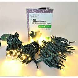 Item 122102 140 Warm White LED 8 Function Micro Lights