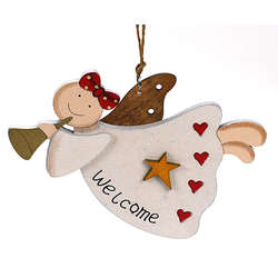 Item 128256 Welcome Angel Ornament