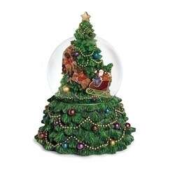 Item 134031 Musical Christmas Tree Santa Snowglobe