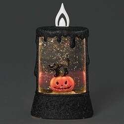 Item 134050 LED Halloween Cat Mini Candle Dome