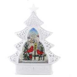 Item 134314 LED Christmas Tree Cardinal Swirl Dome