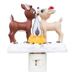 Thumbnail Rudolph and Clarice By Fire Nightlight