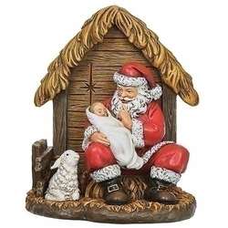 Item 134435 thumbnail Santa With Baby Jesus Figure