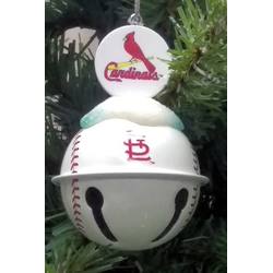 Item 141122 St. Louis Cardinals Baseball Bell Ornament