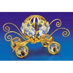 Item 161132 thumbnail Gold Crystal Coach Ornament