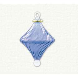 Item 186246 Blue Swirl Diamond Ornament