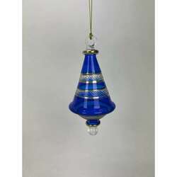 Item 186356 Cobalt Blue Triangle Ornament Small