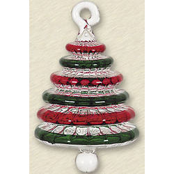 Thumbnail Striped Christmas Tree Ornament