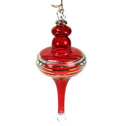 Item 186945 Christmas Red Flat Disc Ornament