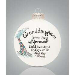 Item 202004 Granddaughter Mermaid Ornament