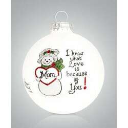 Thumbnail Mom Snowman Ornament