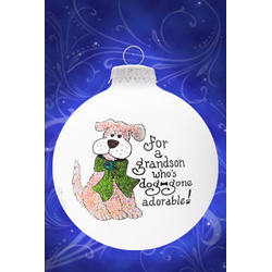 Item 202157 For A Grandson Who's Dog-Gone Adorable Ornament