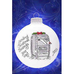 Item 202162 Sending Christmas Blessings Your Way/Mailbox Ornament